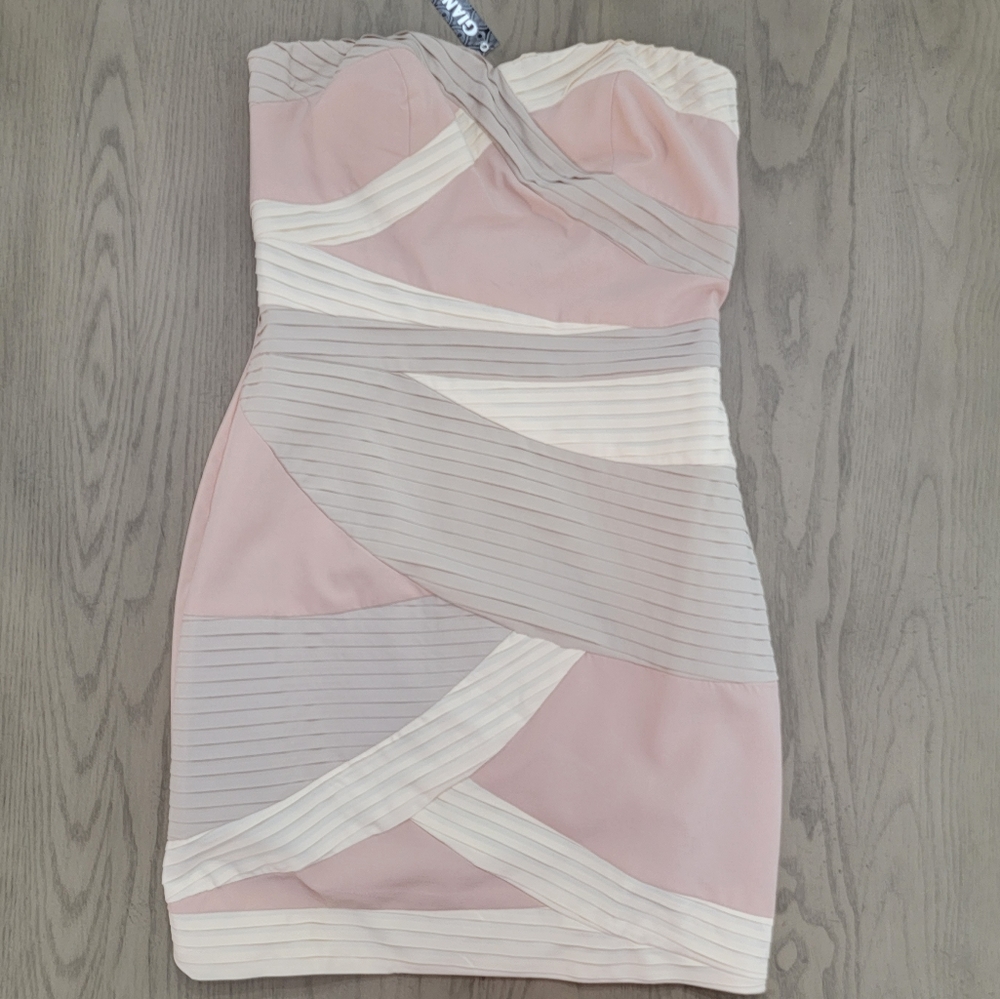 Gianni bini strapless mini dress